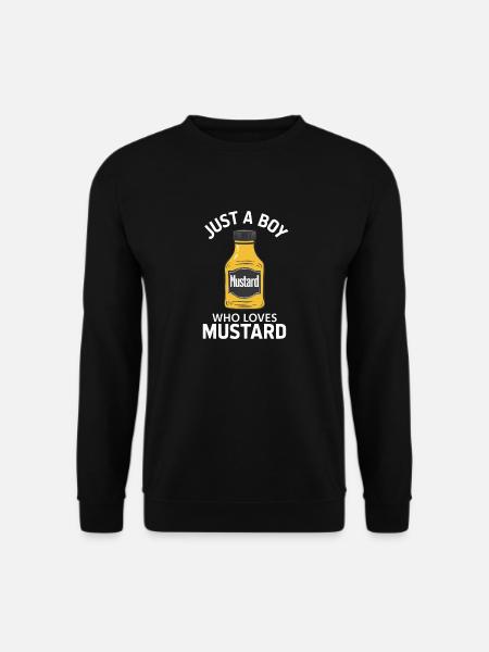 Senf Gelber Senf Lecker Essen Scharfer Senf - Unisex Pullover - Schwarz