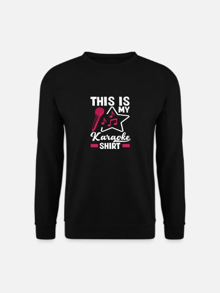 Das Ist Mein Karaoke Shirt - Unisex Pullover - Schwarz