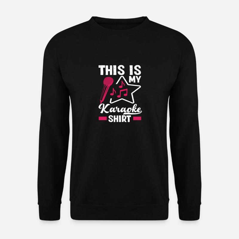 Das Ist Mein Karaoke Shirt - Unisex Pullover - Schwarz