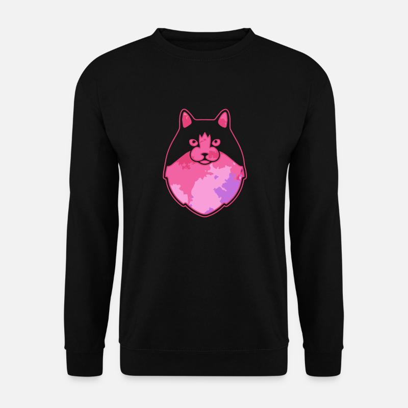 Cute Ragamuffin cat Face - Unisex Sweatshirt - black