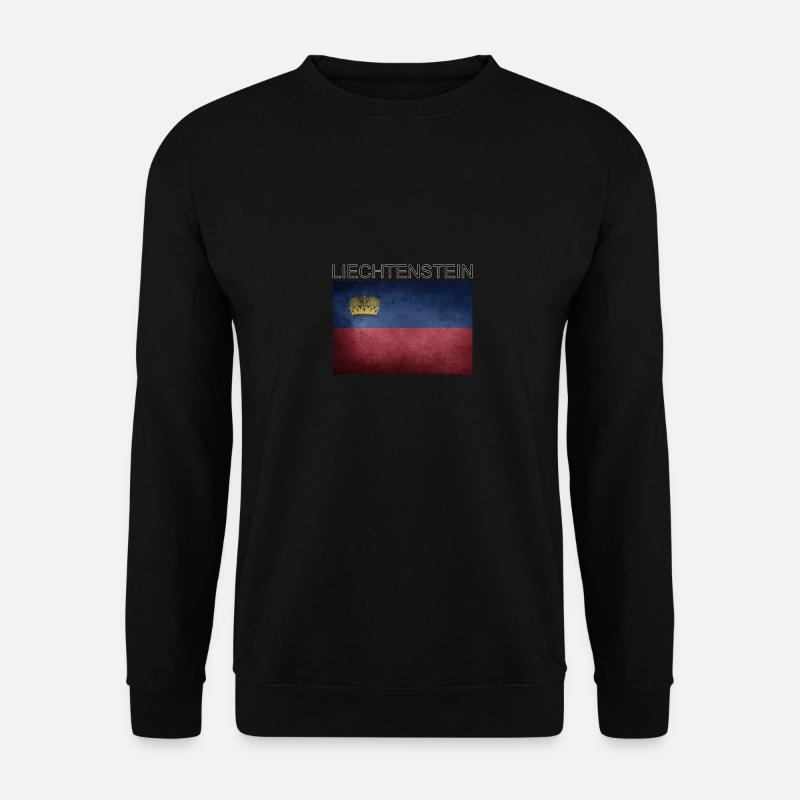 Liechtenstein Drapeau Vaduz Alpes Vacances - Sweat-shirt Unisexe - noir