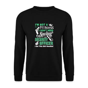 Security Officer I'm A Security Officer - Unisex Sweatshirt - black - Front - Alina (178cm) & Michal (187cm)