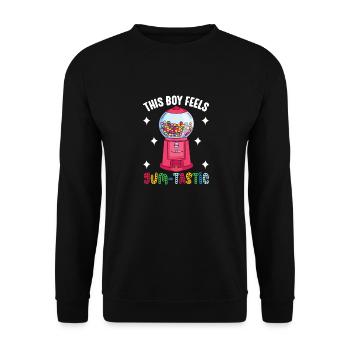 Gumball Machine Kaugummiautomat - Unisex Pullover - Schwarz - Vorne - Alina (178cm) & Michal (187cm)