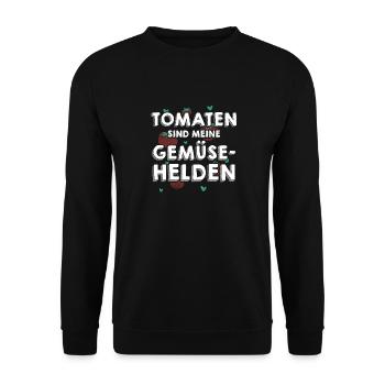 Jardinier Tomate Jardin Fermier - Sweat-shirt Unisexe - noir - Devant - Alina (178cm) & Michal (187cm)