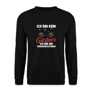 Jardinier Tomate Jardin Fermier - Sweat-shirt Unisexe - noir - Devant - Alina (178cm) & Michal (187cm)