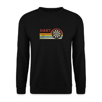 Cadeau de fléchettes Jeu de fléchettes Bullseye - Sweat-shirt Unisexe - noir - Devant - Alina (178cm) & Michal (187cm)