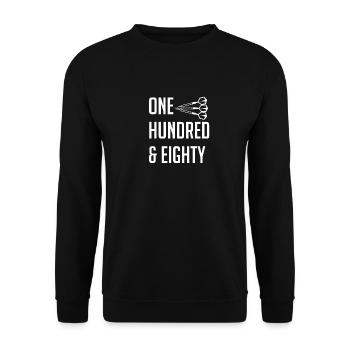 Dart Geschenk Dartboard Dartspieler Bullseye - Unisex Pullover - Schwarz - Vorne - Alina (178cm) & Michal (187cm)