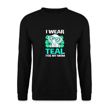 Pcos Awareness - Unisex Sweatshirt - black - Front - Alina (178cm) & Michal (187cm)