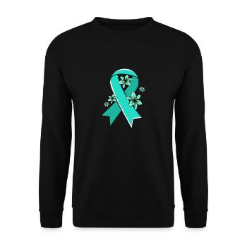 Sensibilisation au SOPK - Sweat-shirt Unisexe - noir - Devant - Alina (178cm) & Michal (187cm)