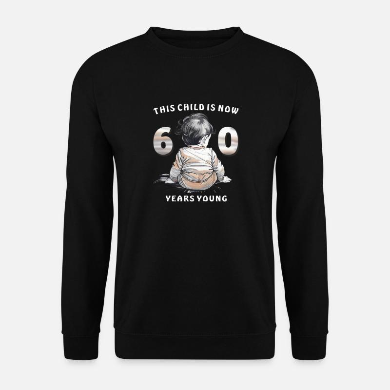 Child 60. Birthday - Unisex Pullover - Schwarz