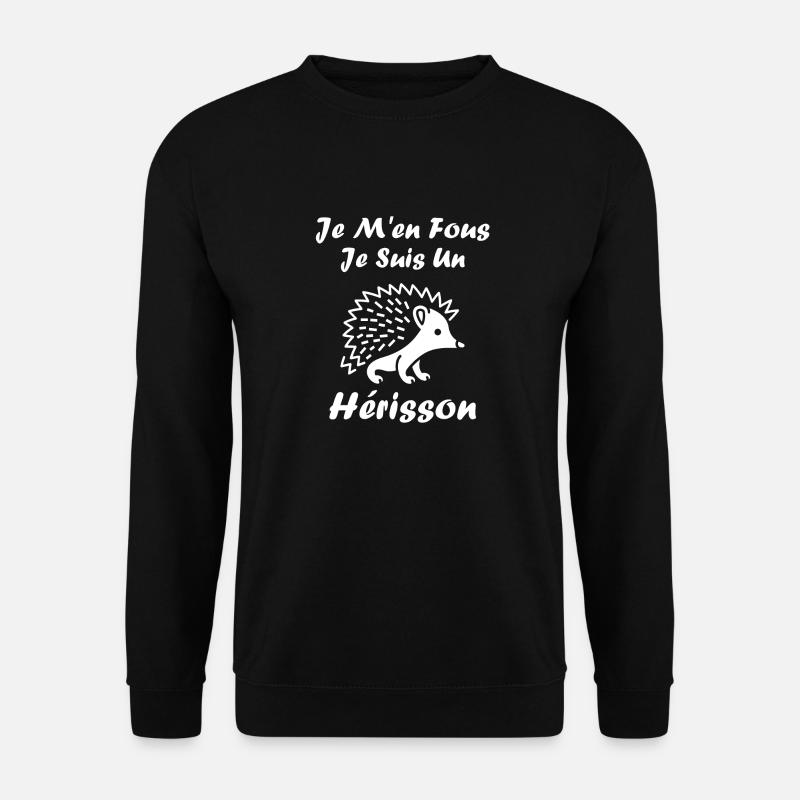 Humour hérisson - Sweat-shirt Unisexe - noir