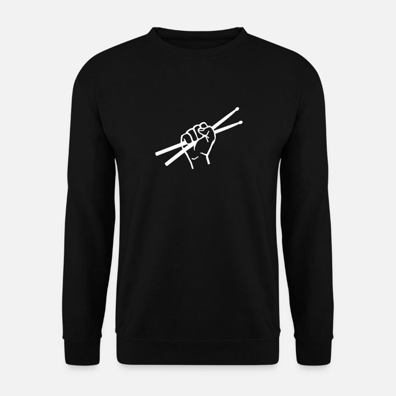 Schlagzeug Drums Drumstick Drummer Musik Band Rock - Unisex Pullover - Schwarz