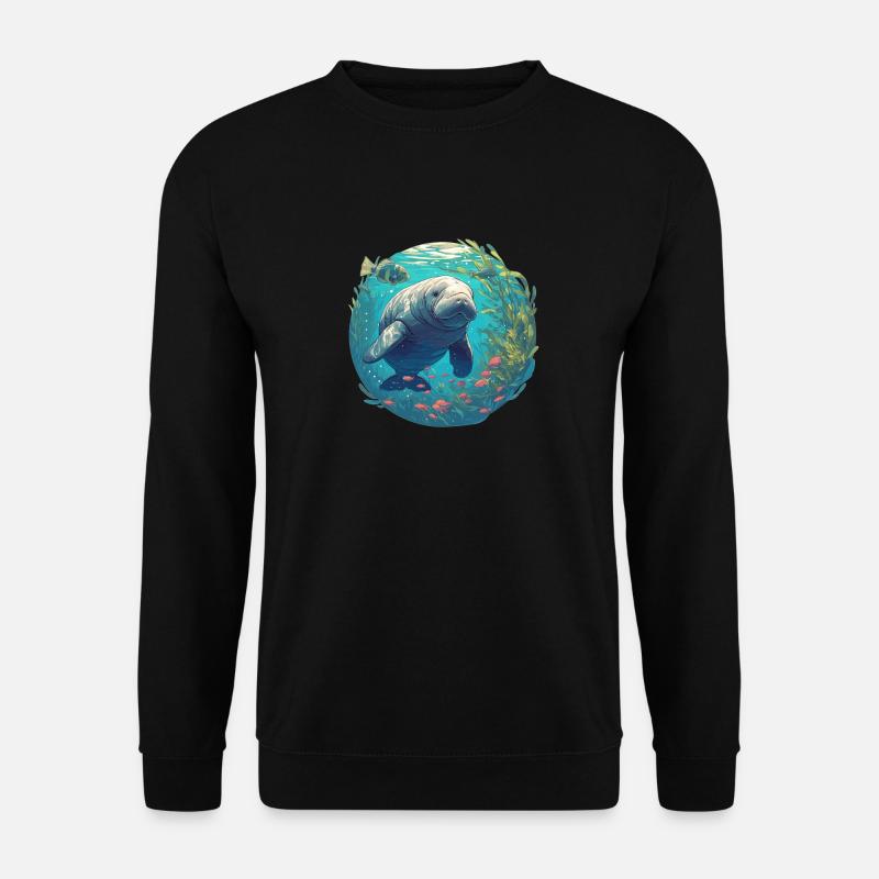 Manatee Dugongs Dugong - Unisex Sweatshirt - black