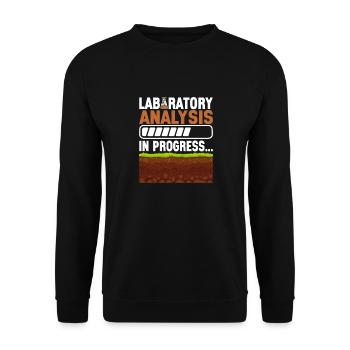 Bodenwissenschaftler Soil Science - Unisex Sweatshirt - black - Front - Alina (178cm) & Michal (187cm)