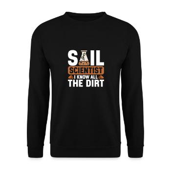 Bodenwissenschaftler Science du sol - Sweat-shirt Unisexe - noir - Devant - Alina (178cm) & Michal (187cm)