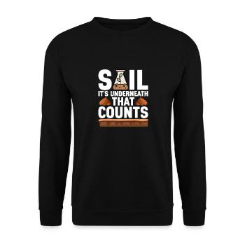 Bodenwissenschaftler Soil Science - Unisex Sweatshirt - black - Front - Alina (178cm) & Michal (187cm)