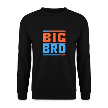 BIG BRO - Unisex Sweatshirt - black - Front - Alina (178cm) & Michal (187cm)