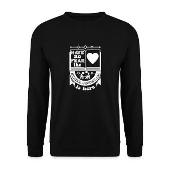 School Counselor The School Counselor Is Here - Unisex Sweatshirt - black - Front - Alina (178cm) & Michal (187cm)