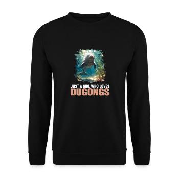 Seekuh Dugongs Dugong - Unisex Pullover - Schwarz - Vorne - Alina (178cm) & Michal (187cm)