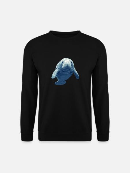Seekuh Manatees Manatee - Unisex Pullover - Schwarz