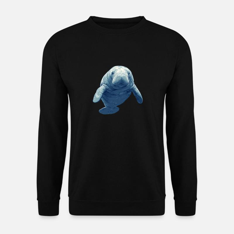 Seekuh Manatees Manatee - Unisex Pullover - Schwarz