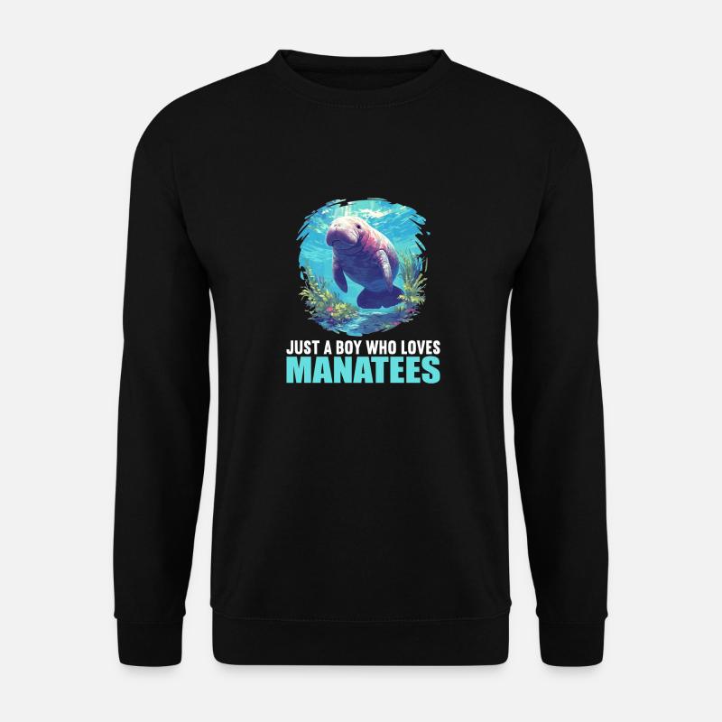 Seekuh Manatees Manatee - Unisex Sweatshirt - black