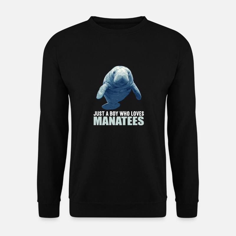 Seekuh Manatees Manatee - Unisex Sweatshirt - black
