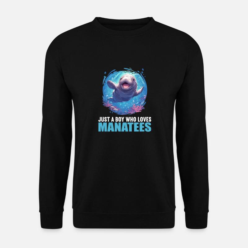 Seekuh Manatees Manatee - Unisex Pullover - Schwarz