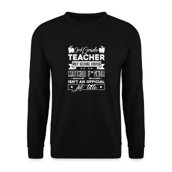 3rd Grade Teacher 3rd Grade Teacher Job Title - Unisex Sweatshirt - black - Front - Alina (178cm) & Michal (187cm)