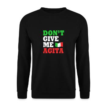 Italienisch Italia Italien - Unisex Pullover - Schwarz - Vorne - Alina (178cm) & Michal (187cm)