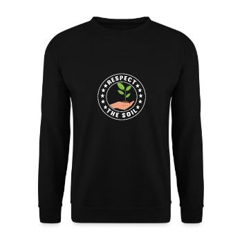 Bodenwissenschaftler Science du sol - Sweat-shirt Unisexe - noir - Devant - Alina (178cm) & Michal (187cm)
