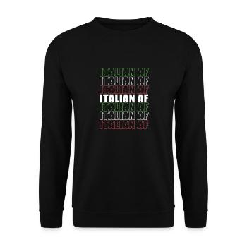Italienisch Italia Italien - Unisex Pullover - Schwarz - Vorne - Alina (178cm) & Michal (187cm)
