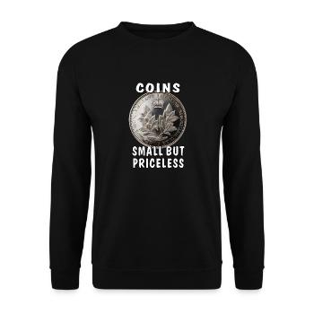 DES PIÈCES PETITES MAIS INESTIMABLES - Sweat-shirt Unisexe - noir - Devant - Alina (178cm) & Michal (187cm)