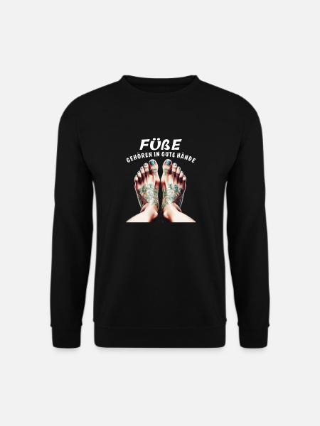 FÜßE GEHÖREN IN GUTE HÄNDE - Unisex Pullover - Schwarz