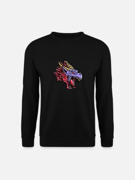 Fantasy RPG Dragon Magic Dungeon - Unisex Sweatshirt - black
