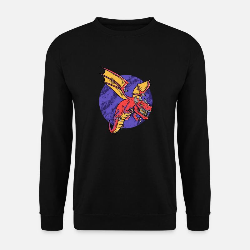 Fantasy RPG Dragons Magic Dungeon - Unisex Pullover - Schwarz