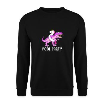 Pool Party - Unisex Pullover - Schwarz - Vorne - Alina (178cm) & Michal (187cm)