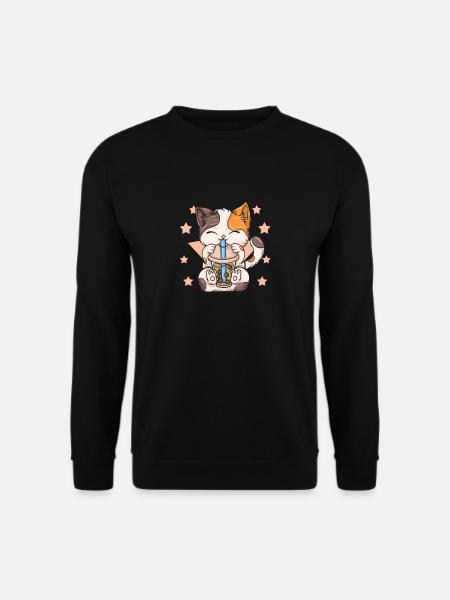 Bubble Tea Boba BubbleTea Kawaii Japan Tea Kpop - Unisex Sweatshirt - black