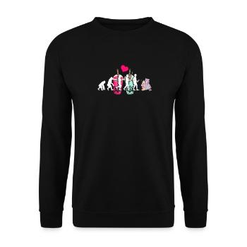 Bubble Tea Boba BubbleTea Kawaii Japan Tea Kpop - Unisex Sweatshirt - black - Front - Alina (178cm) & Michal (187cm)