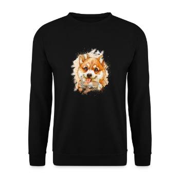 Bubble Tea Boba BubbleTea Kawaii Japan Tea Kpop - Unisex Sweatshirt - black - Front - Alina (178cm) & Michal (187cm)
