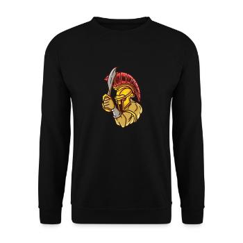 Ancien Dieu Grec De Ma Tête Mythologie - Sweat-shirt Unisexe - noir - Devant - Alina (178cm) & Michal (187cm)