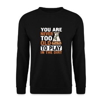 Bodenwissenschaftler Soil Science - Unisex Sweatshirt - black - Front - Alina (178cm) & Michal (187cm)