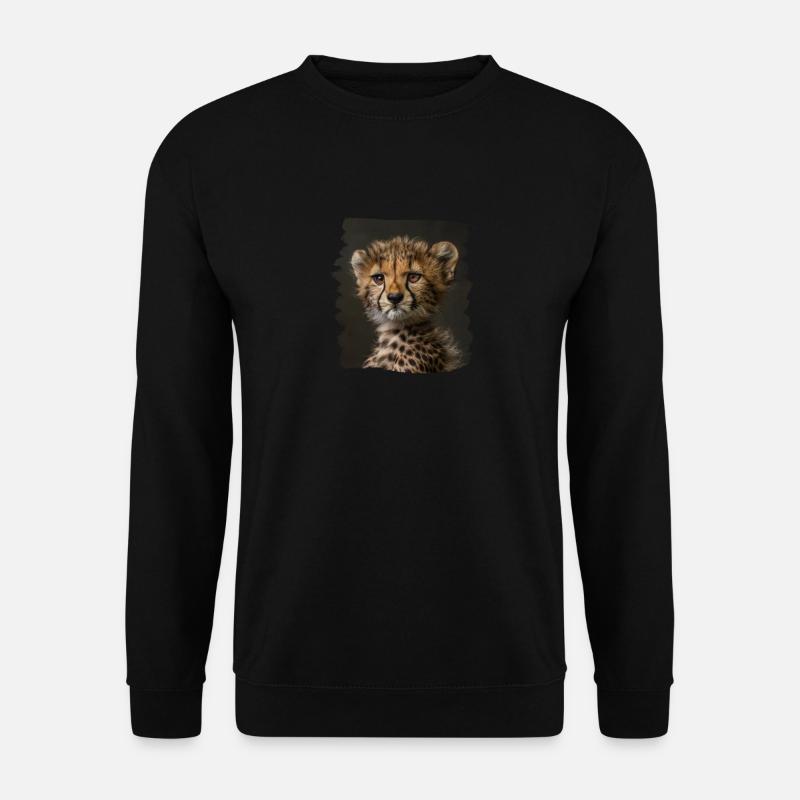 Cheetah Geparde Gepard - Unisex Sweatshirt - black