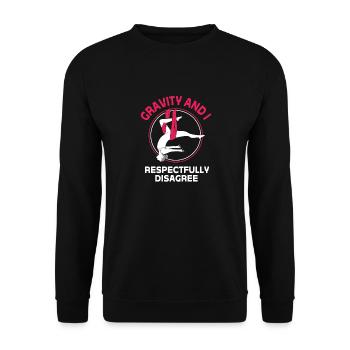 Aerial Yoga Air Yoga - Unisex Pullover - Schwarz - Vorne - Alina (178cm) & Michal (187cm)