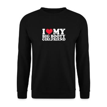 Petite amie Petite amie Relation Couple Amour Couple - Sweat-shirt Unisexe - noir - Devant - Alina (178cm) & Michal (187cm)