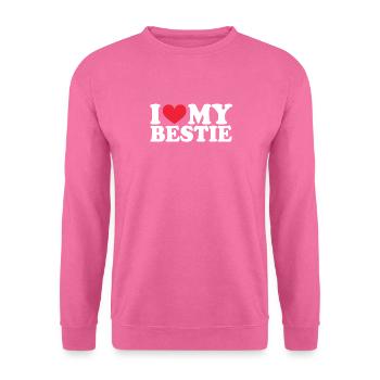 Petite amie Petite amie Relation Couple Amour Couple - Sweat-shirt Unisexe - rose - Devant