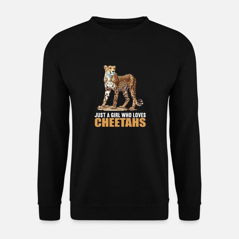 Cheetah Geparde Gepard - Unisex Pullover - Schwarz