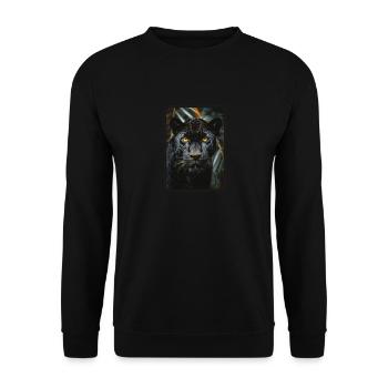 Panthers Panther - Unisex Pullover - Schwarz - Vorne - Alina (178cm) & Michal (187cm)