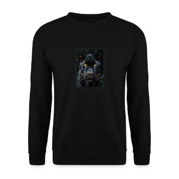 Panthers Panther - Unisex Pullover - Schwarz - Vorne - Alina (178cm) & Michal (187cm)