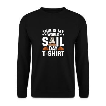 Bodenwissenschaftler Science du sol - Sweat-shirt Unisexe - noir - Devant - Alina (178cm) & Michal (187cm)